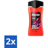 Axe 2 x – Douchegel – Sport Refresh – 250 ml - Douchegel Sport - Verfrissende Douchegel - Menthol Douchegel - Sportieve Geur - Frisse Boost