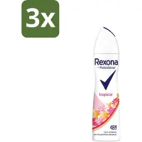 Rexona 3 x - Deodorant Spray - Motion Sense - Tropical - Anti-Transpirant & Perspirant - 150ml - Anti-transpirant - Zweetvermindering - Deodorant - Tropische Geur - 48 Uur Bescherming