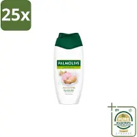 Palmolive 25 x Douchecrème Naturals Amandelmelk 250 ml - Grootverpakking - Douchegel Amandel - Zachte Reiniging - Huid Verzorgen - Amandelmelk - Hydraterende Douchegel
