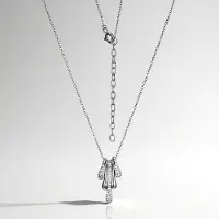 Cavill - 925 Sterling Zilver Halsketting - 67 Ronde Briljant Geslepen Witte Topaas (0,346 ct) - Verstelbare Elegante Damesketting 42-47 cm