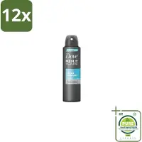 Dove Men+Care – Deodorant Spray – Clean Comfort – 200 ml - Voordeelverpakking - 12 stuks - Anti-transpirant spray - Okselgeur