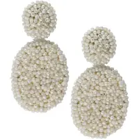 PAULIE POCKET Dames Sieraden Small Naomi Earrings - Creme - Maat ONESIZE