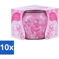 At Home 10 x - Scents - Geurkaars - Cherry Blossom - 70 g - Geurkaars - Kersenbloesem - Thuisgeur - Rustgevende Geur - Ontspanning