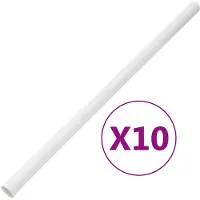 DKD Home Decor Installatiebuizen met clips, Ø30 mm, 10 meter, PVC