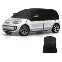 Famanu – Waterdichte autohoes voor VW UP/ /Skoda Citigo 2011-2024, halve garage, winddichte afdekking voor alle weersomstandigheden, UV-bestendig
