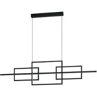 Eglo 39798 Puebla Hanglamp Staal Zwart/Kunststof Wit - 35W/5000LM/3000K