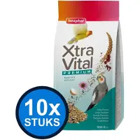 Beaphar 10x - XtraVital grote parkiet 500gr - Vogelvoer - 500 g