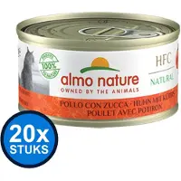 Almo Nature 20x HFC - Kip & Pompoen - Kattenvoer Natvoer - 70g