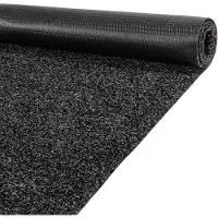 ANRO Loper Zwart 240x100cm – Schoonloopmat Gangloper Antislip Wasbaar Vuilvangmat Op Maat Binnen