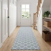 vidaXL Tapijt Runner ORIZ 1150 gsm Grijs en wit