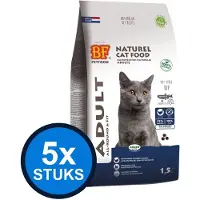 BF Petfood 5x Biofood - Premium adult fit 1,5kg - Kattenvoer - 1.5 kg