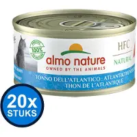 Almo Nature 20x HFC - Kattenvoer Natvoer Blik - Natural - Atlantische Oceaan Tonijn - 70g