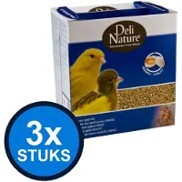 Deli Nature 3x - eivoer vet geel 1kg - Vogelvoer - 1 kg