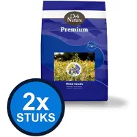 Deli Nature 2x - Premium wilde zaden 3kg - Vogelvoer - 3 kg
