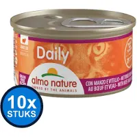Almo Nature 10x Daily - Kattenvoer Natvoer Blik - Mousse - Rund - 85g