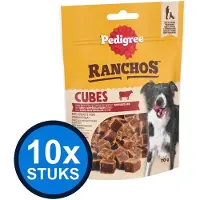 Pedigree 10x - Ranchos Cubes Rund - Hondenvoer Snacks - 70 g