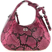 Ganni Fuchsia Gerecycled Polyester Handtas