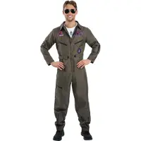 Vegaoo Top Gun overal - Piloten kostuum heren - Maat L - 52-54