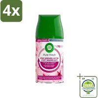 Air Wick Freshmatic Max Pure Fresh Cherry Blossom & Orchid 250 ml - Voordeelverpakking - 4 stuks - Luchtverfrisser - Geurverspreider