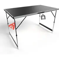 Famanu – Multifunctionele opvouwbare tafel 100 x 60 cm, campingtafel en klaptafel met hoogteverstelling, maximale belasting 30 kg