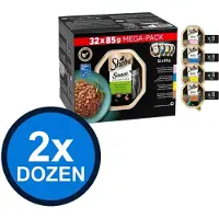Sheba 2x - Sauce Lover Vis Selectie in Saus Multipack - Kattenvoer Natvoer - 32x85g