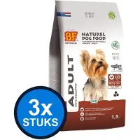 BF Petfood 3x Biofood - adult small breed 1,5kg - Hondenvoer - 1.5 kg