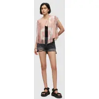 AllSaints Evie Tydy Tassel Gil Dusty Pink Maat: 4 | Gilets Outlet | Dames | Roze