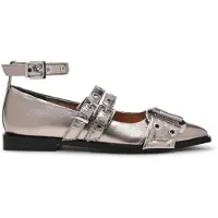 Steve madden Grander Flat Shoes Pew Crinkle Size: 40 | Ballerina Shoes Outlet | Dames | Zilver