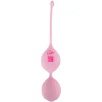 Cuties - siliconen g-spot kogel met dubbele balletjes (roze)