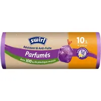 Swirl 12x Pedaalemmerzakken Geparfumeerd Vanille & Lavendel met Trekband 10 liter 14 stuks