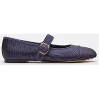 Steve madden Dory Flat Shoes Navy Satin Size: 36 | Ballerina Shoes Outlet | Dames | Blauw