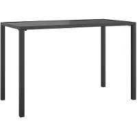 vidaXL Tuin-eettafel, antraciet, 110x54x70 cm, staal