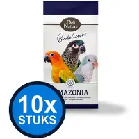 Deli Nature 10x - Birdelicious grote parkieten amazonia 800gr - Vogelvoer - 800 g