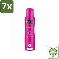 Vogue 7 x Women - Extravagant - Parfum Deodorant - 150 ml - Grootverpakking - Parfum Deodorant - Fruitige Geur - Bloemige Geur - 24 Uur Bescherming - Zweetbescherming