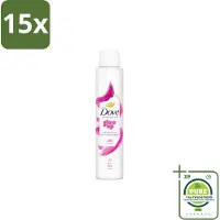 Dove 15 x – Deodorant Spray – Glow Up – 200 ml - Grootverpakking - Anti-transpirant Spray - Zweetvermindering - Geurvermindering - Fris - Bloemig