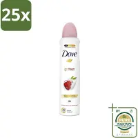 Dove 25 x - Deodorant - Spray Go Fresh - Granaatappel - Fruitige geur - 250 ml - Grootverpakking - Deodorant Spray - Granaatappel - Citroenverbena - Fruitige Geur - Anti-Transpirant