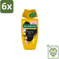 Palmolive - Thermal Spa - Douchegel - Pampering Oil - Macadamia - 250 ml - Voordeelverpakking - 6 stuks - Macadamia-olie - Peonyzaadolie