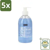 Sence 5 x - Provencal Lavendel - Handzeep - Savon - 500 ml - Grootverpakking - Handzeep - Lavendel - Handen Reinigen - Vloeibare Handzeep - Mild Reinigen
