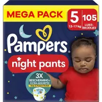 Pampers - Baby Dry Night Pants - Maat 5 - Megapack - 105 stuks - 12/17KG
