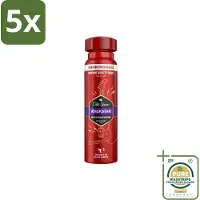 Old Spice 5 x – Deospray – Rockstar – 150 ml - Grootverpakking - Deodorant - Lichaamsgeur - Body Spray - Frisheid - 48 Uur Bescherming