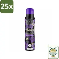 Vogue 25 x Charming Parfum Deodorant 150 ml - Grootverpakking - Parfum Deodorant - Geur - 24 Uur Bescherming - Zweet Bescherming - Japanse Kersenbloesem