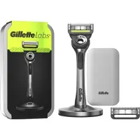 Gillette GilletteLabs With Exfoliating Bar Van - 1 Handvat - 2 Scheermesjes - Magnetische Houder - Travelcase GilletteLabs - Deluxe -
