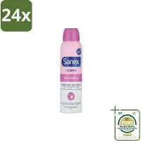 Sanex – Deodorant Spray – Dermo Invisible – 150 ml - Voordeelverpakking - 24 stuks - Transpiratieregulatie - Huidbescherming