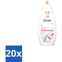 Dove 20 x – Badcrème – Soothing Almond Oil & Hibiscus – 720 ml - Voordeelverpakking - 20 stuks