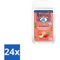 Le Petit Marseillais 24 x – Douchegel – Pêche Blanche & Nectarine Bio – 250 ml - Douchegel - Biologische Douchegel - Perzik En Nectarine - Fruitige Geur - Zachte Reiniging