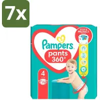 Pampers 7 x – Luierbroekjes – Baby Dry Pants Maat 4 – 25 Luiers - Baby Luier - Droge Luier - Luier Voor Baby - Luier Maat 4 - Luier Voor 9-14 Kg
