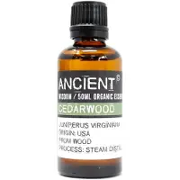 Ancient Wisdom Biologische Etherische Olie Cederhout - 50ml - Essentiële Oliën - Aromatherapie - Essentiële Cederhout Olie
