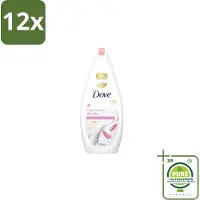 Dove – Badcrème – Soothing Almond Oil & Hibiscus – 720 ml - Voordeelverpakking - 12 stuks - Douchegel - Huidverzorging