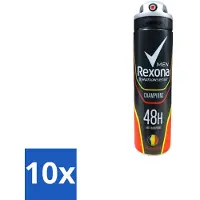 Rexona 10 x – Deodorant Spray – Champions – 150 ml - Deodorant Spray - Sportieve Geur - Zweetbestendig - Frisheid - Mannen Deodorant