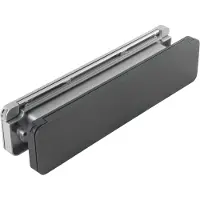 Homebox - de isolerende, tochtvrije en geluiddempende brievenbus – buitendeel aluminium zwart fijnstructuur coating - binnendeel in aluminium kleur gespoten